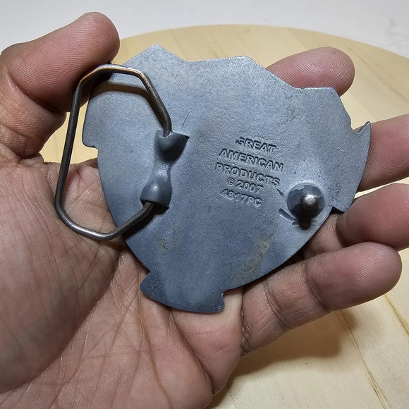 GREAT AMERICAN PRODUCT 2007 BELT BUCKLE UNITED STATES ARMY "COME GET SOME" see p - Picture 6 of 9